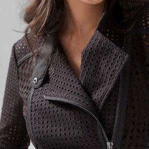 White House Black Market Eyelet Motorcycle Jacket